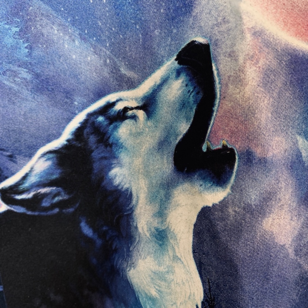 Timber Wolf Diamond Aristocrat Gaming Graphic Tee Shirt XL Blue Slots Casino - Picture 7 of 16